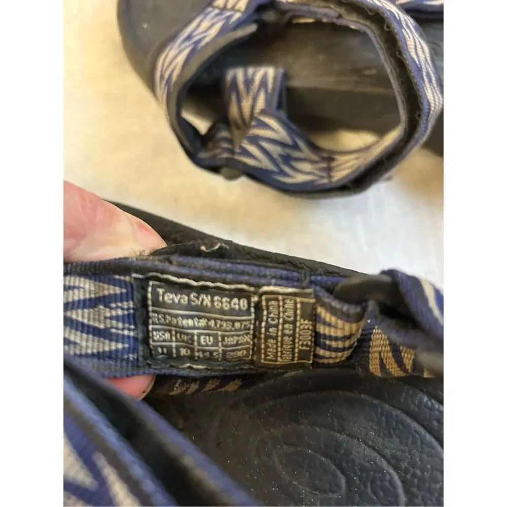 Teva size 11m sandals style #6640‎ Navy Shoc Footbed